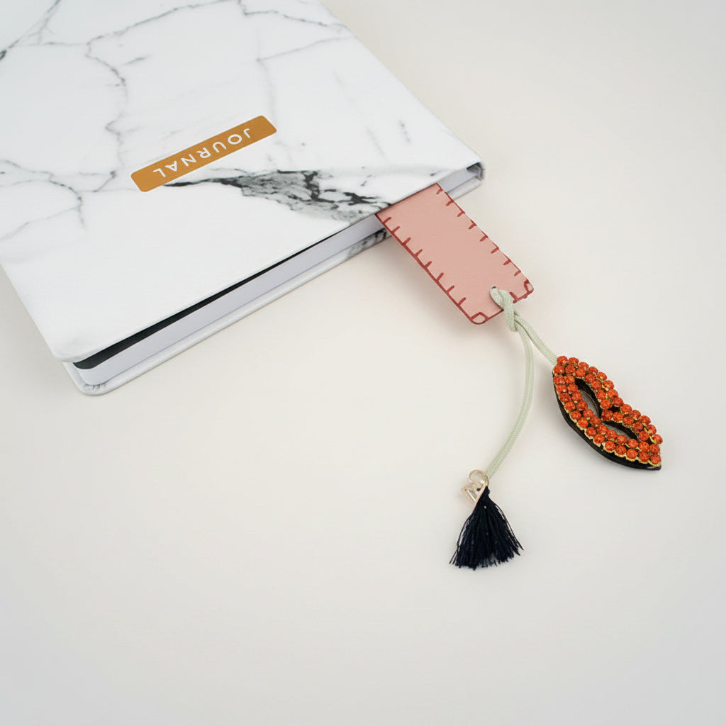 Red lips bookmark