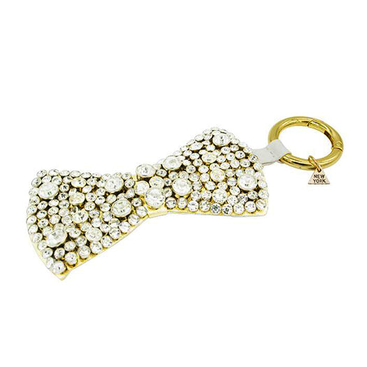 Madison Crystal Bow- Key Ring Crystal Stones Embroidery Womens Accessories