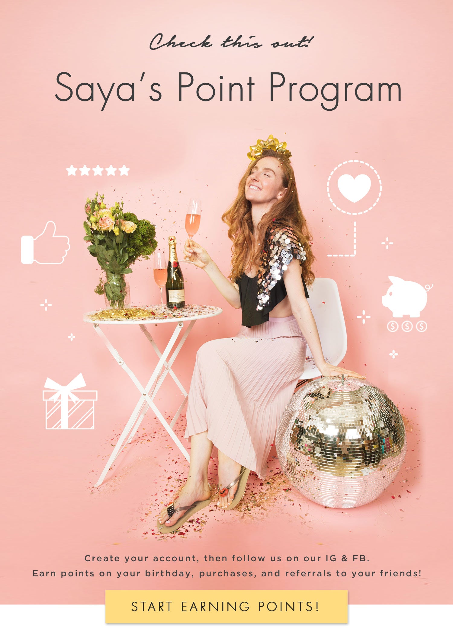 Get points and get discounts! Introducing our new reward program