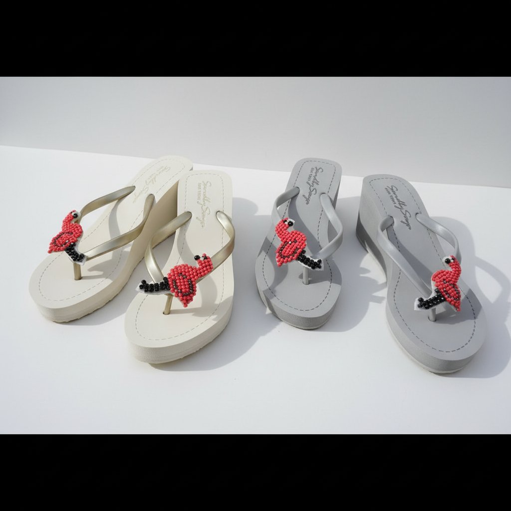 Women's Flat Matte Sandal - Pink, Flamingo