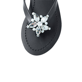 Crystal stones star sandal