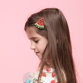 Watermelon- Rhine Stone Kids Hair Pin