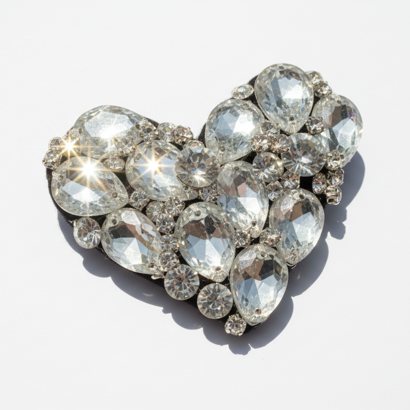 Red and crystal stone 