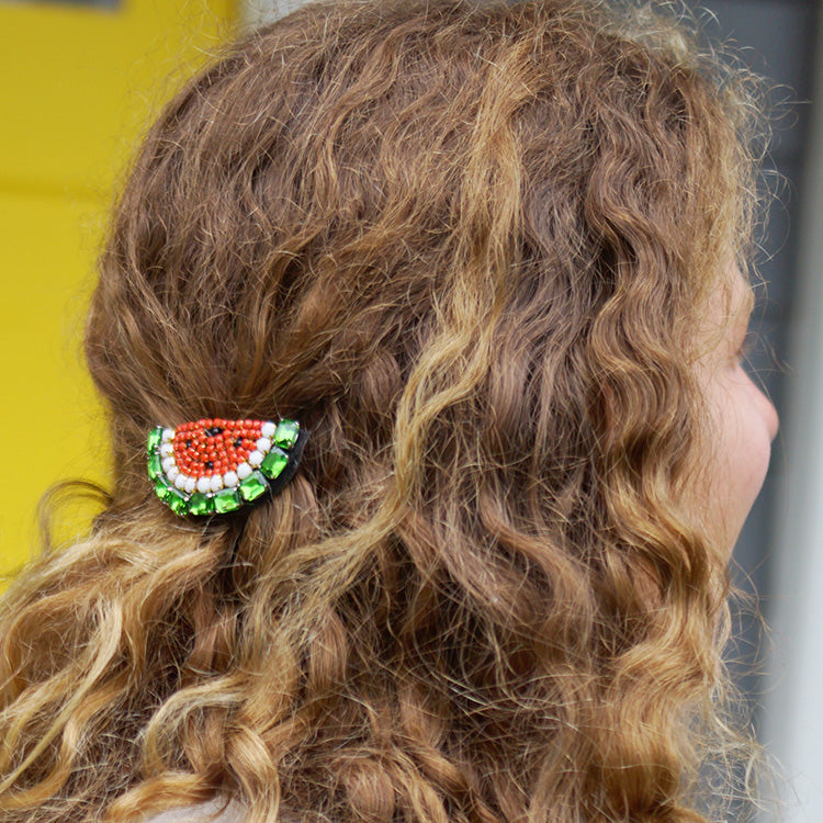 Watermelon- Rhine Stone Kids Hair Pin