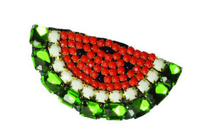 Watermelon and crystal studs magnets